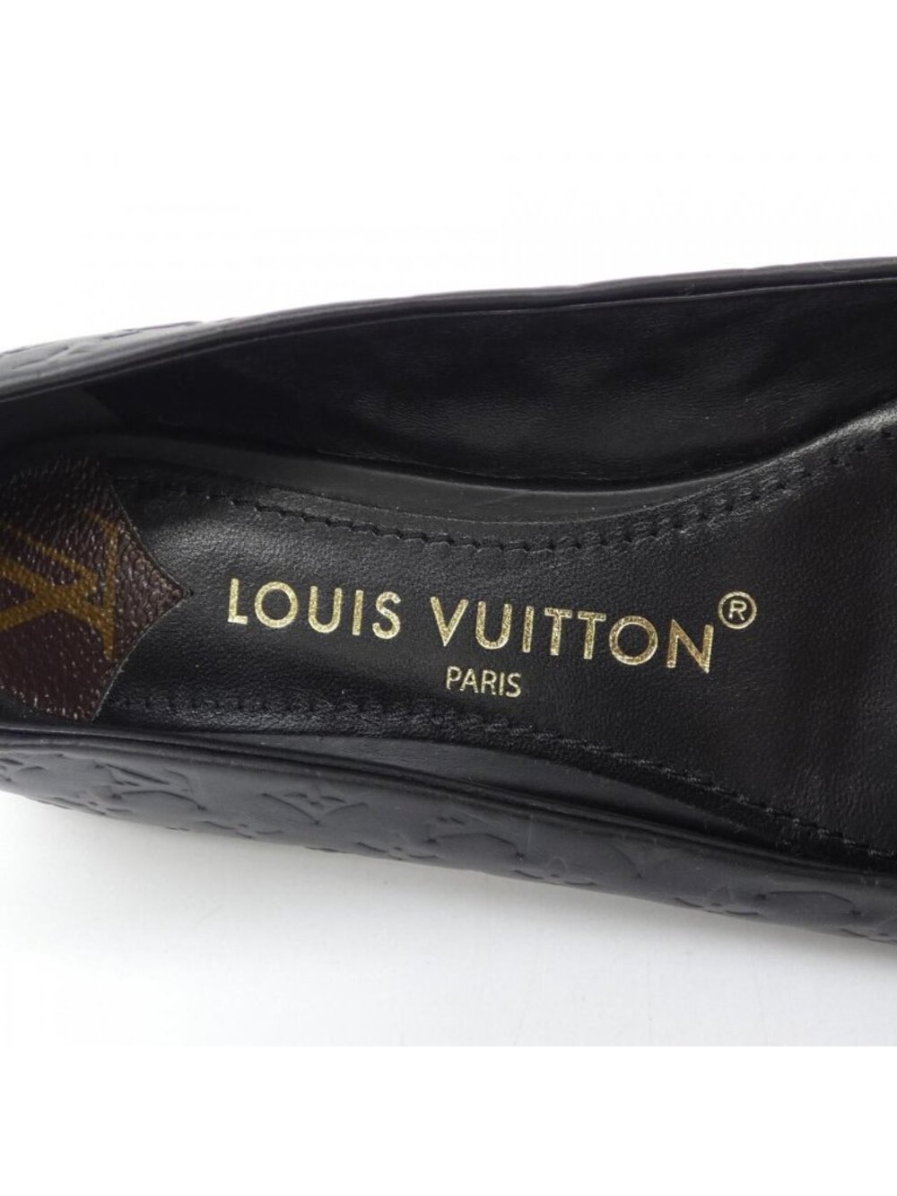Louis Vuitton Embossed Monogram Nina Line Ballerina Flat Shoes - Picture 6 of 6